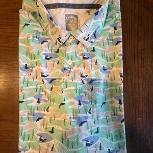 Callaway Opti-Dri Polo with Pastel Patterns XLT